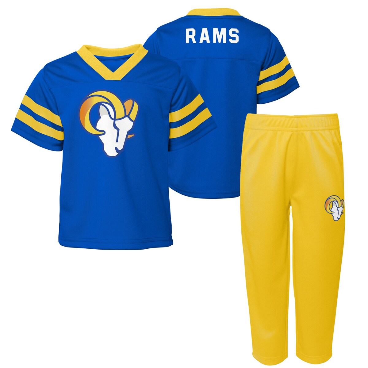 NFL ラムズ キッズウェアセット Outerstuff（アウタースタッフ） トドラー ロイヤル (23 Toddler Red Zone SS Top and Pant Set)