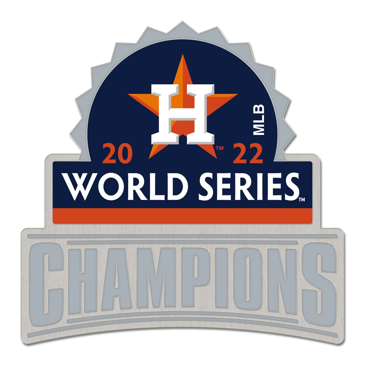 【公式グッズ】MLB アストロズ ピンバッジ ウィンクラフト 2022 MLB World Series Champion Collector Pin Champ 