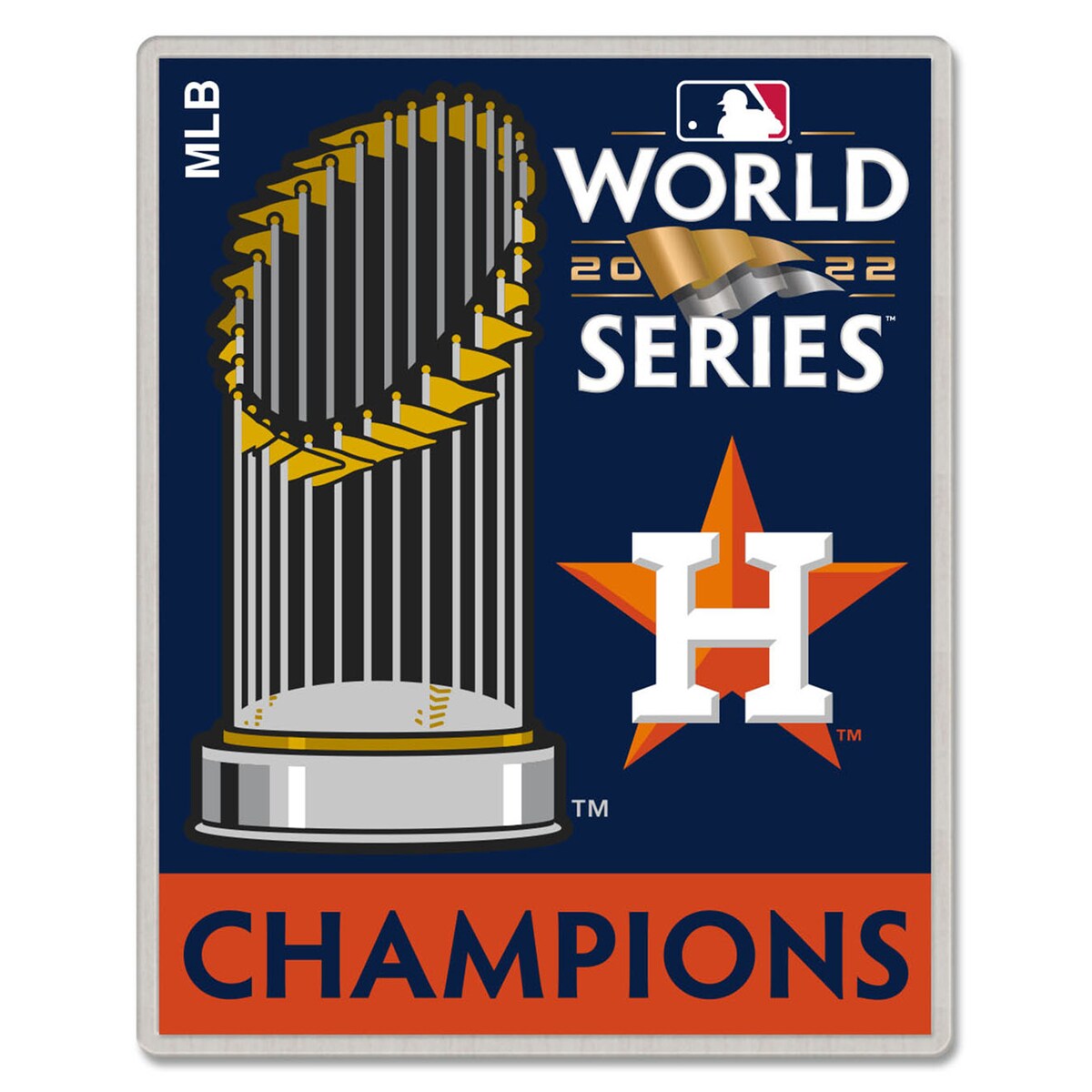 【公式グッズ】MLB アストロズ ピンバッジ ウィンクラフト 2022 MLB World Series Champion Collector Pin Trophy 