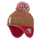 NFL 49ers ニット帽 Outerstuff（アウタースタッフ） トドラー ブラウン (NFL Child Football Head Knit)
