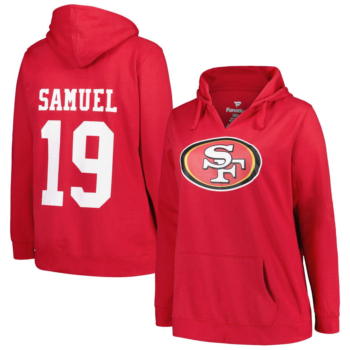 NFL 49ers fB[{ET~G vI[o[ p[J[ Profile fB[X XJ[bg (23 Women's Plus Player N&N Pullover Hood)