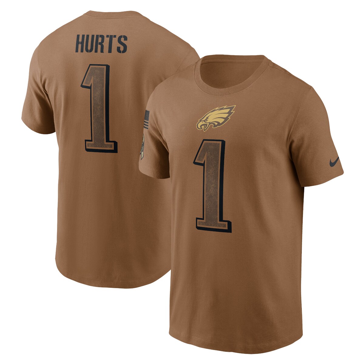 NFL イーグルス ジャレン・ハーツ Tシャツ Nike ナイキ メンズ ブラウン (23 Men's Nike Salute to Service N&N SST-)