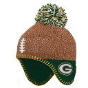 NFL パッカーズ ニット帽 Outerstuff（アウタースタッフ） ベビー ブラウン (NFL Infant Football Head Knit)