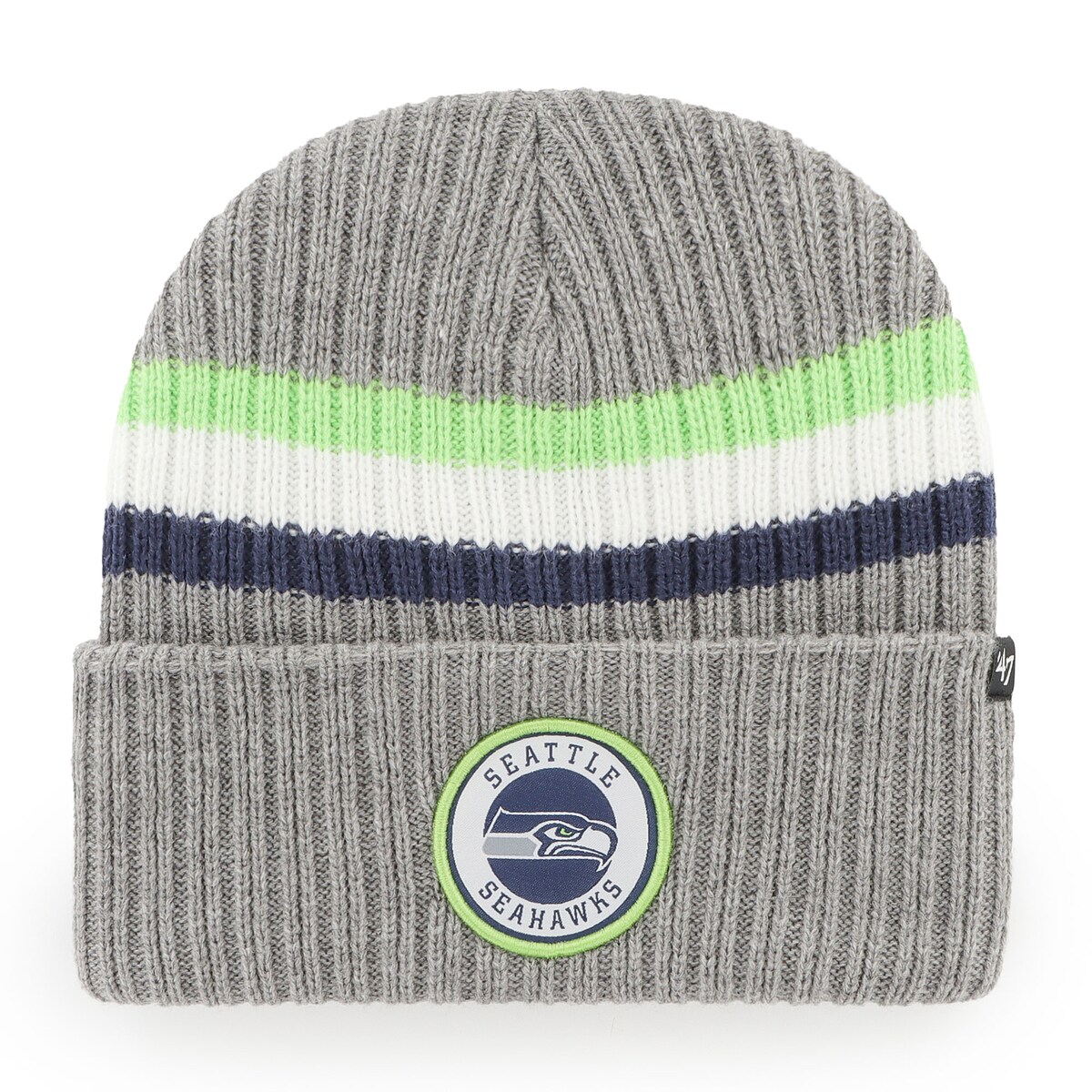 【公式グッズ】NFL シーホークス ニット帽 '47 メンズ グレイ (NFL Highline Cuff Knit)