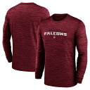 NFL ファルコンズ 長袖 Tシャツ Nike ナイキ メンズ レッド (23 Mens Nike Sideline Team Velocity LST)