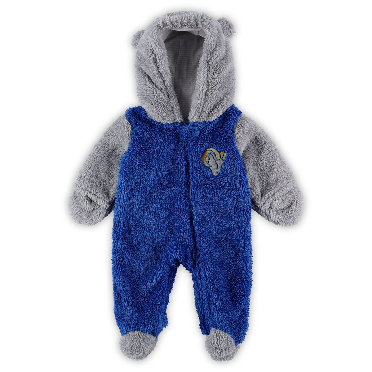 NFL ラムズ ロンパース Outerstuff アウタースタッフ ベビー ロイヤル 22 Newborn Game Nap Teddy Fleece Bunting Pram 