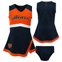 【公式グッズ】NFL ベアーズ チアドレス Outerstuff(アウタースタッフ) トドラー ネイビー (23 Toddler Cheer Captain Jumper Dress)