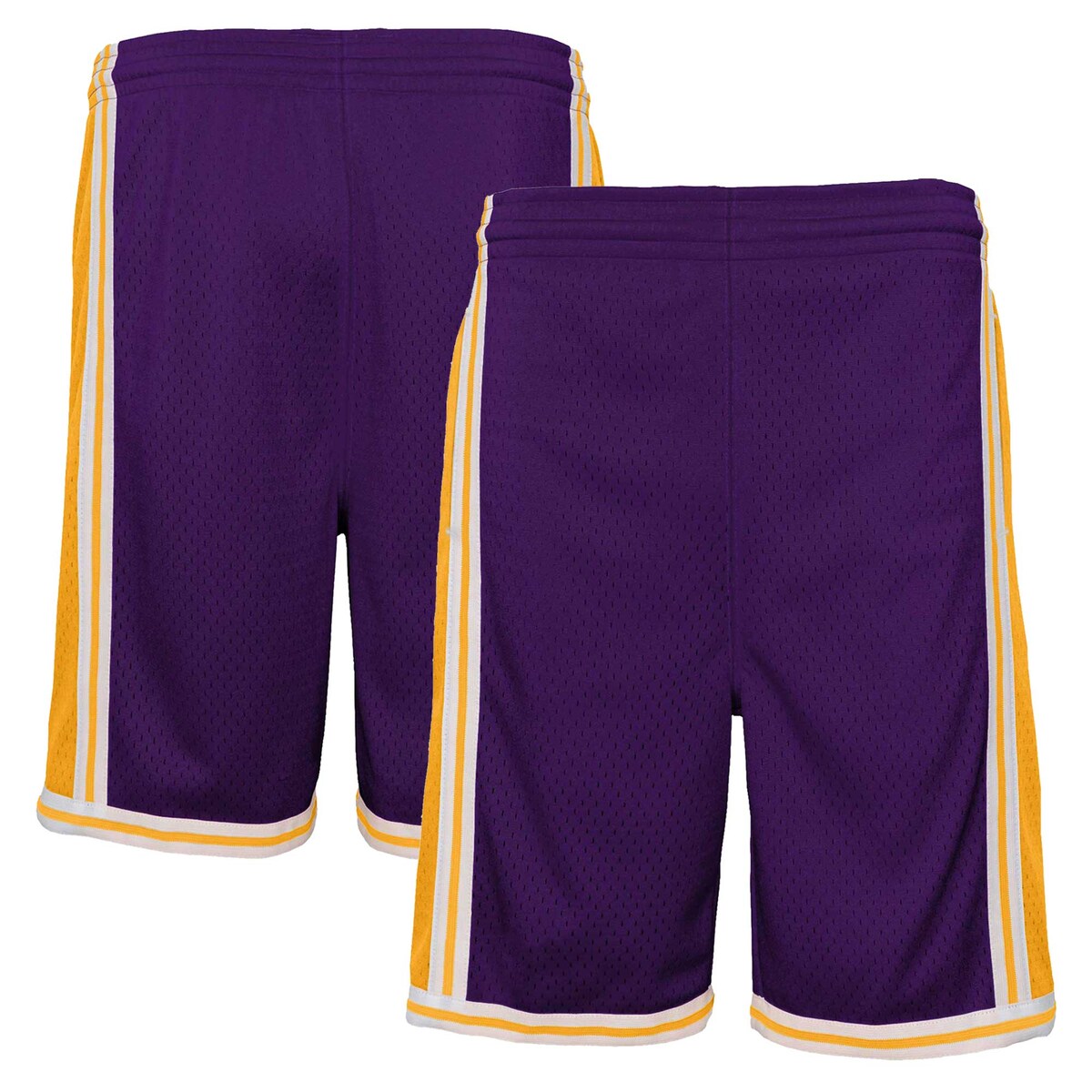 NBA レイカーズ カジュアル ショーツ Mitchell & Ness（ミッチェル＆ネス） キッズ パープル (NBA Youth MNC FA23 HWC Swingman Shorts)