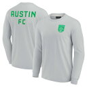 MLS オースティンFC 長袖 Tシャツ Fanatics（ファナティクス） グレイ (Unisex Fanatics Signature Super Soft Long Sleeve T-Shirt)