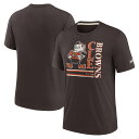 Step up your Cleveland Browns gear by adding this Nike T-shirt into your rotation of game day options. Tri-blend fabric makes it super comfortable for all-day wear. Plus, the bold Cleveland Browns graphics complete this tee for the ultimate fan look.ImportedCrew neckBrand: NikeDistressed screen print graphicsMaterial: 50% Polyester/25% Cotton/25% RayonShort sleeveMachine wash, tumble dry lowOfficially licensed