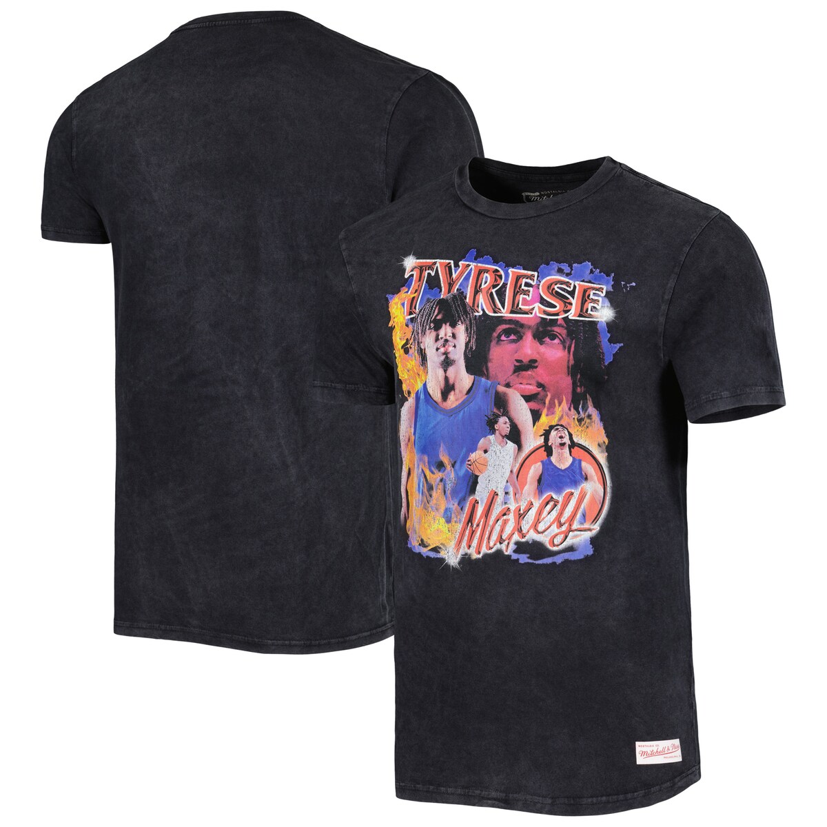 NBA 76ers タイリース・マクシー Tシャツ Mitchell & Ness（ミッチェル＆ネス） メンズ ブラック (MNC NBA ASG CONCERT TEES 2023)