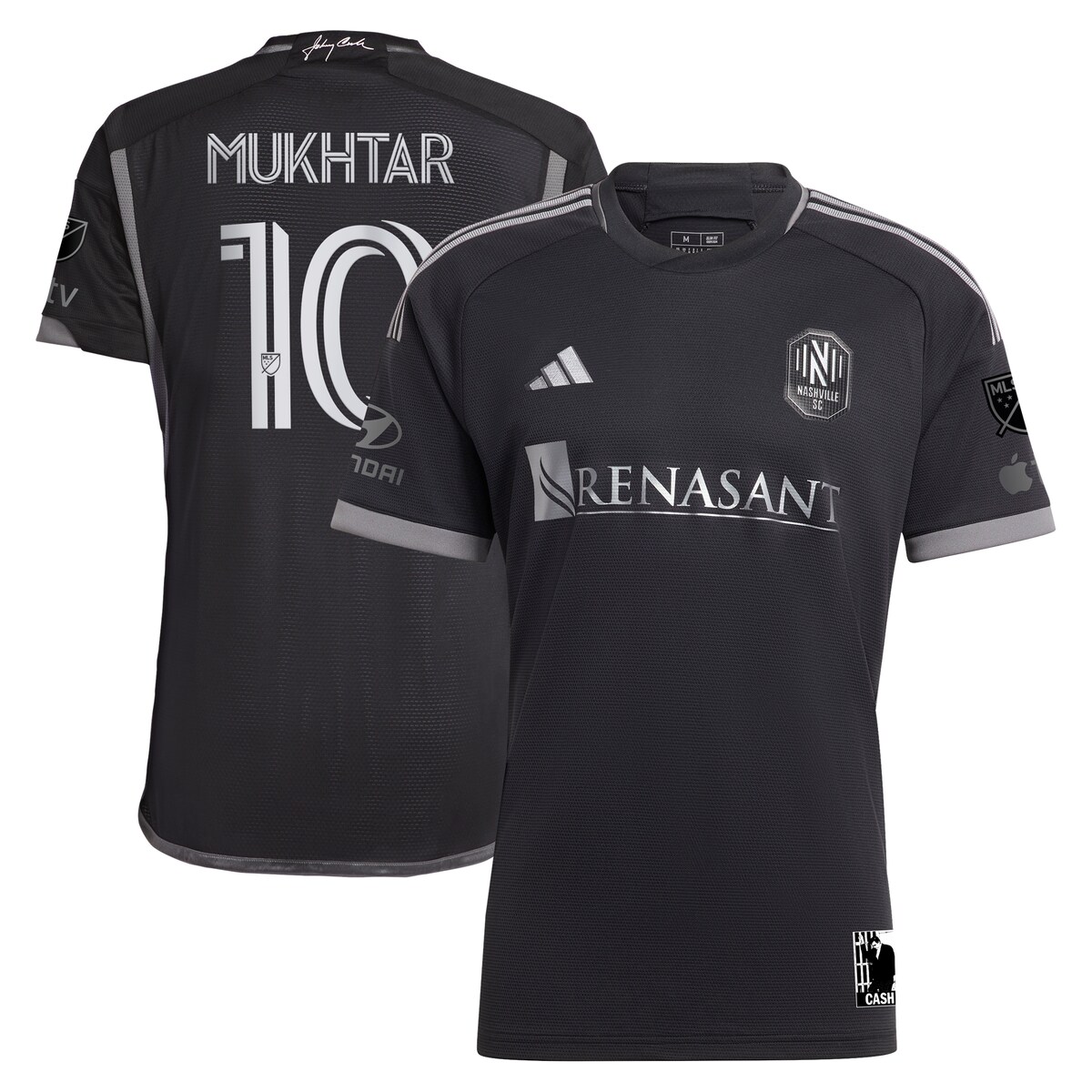【公式グッズ】MLS ナッシュビル・SC ムフタル オーセンティック ユニフォーム Adidas/アディダス メンズ ブラック (15877 JERMENACS...