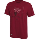 NFL ファルコンズ Tシャツ Outerstuff（アウタースタッフ） メンズ レッド (NFL 23 CLUTCH SS POLY DRI-TEK TEE)