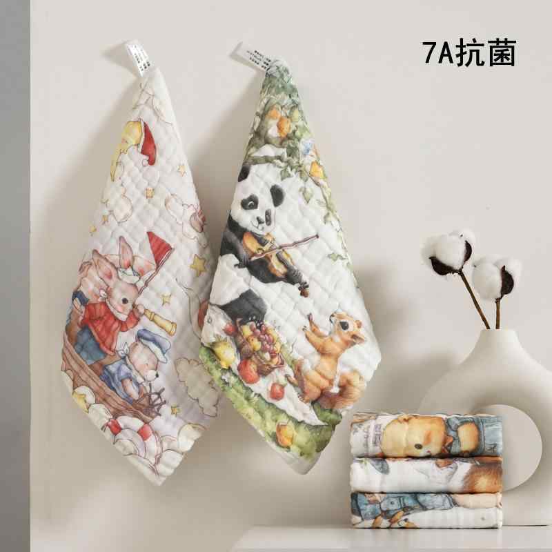 ベビー 赤ちゃん ガーゼハンカチ ミニタオル 沐浴布 新生児 よだれ拭き 抗菌 綿100% 30×30cm