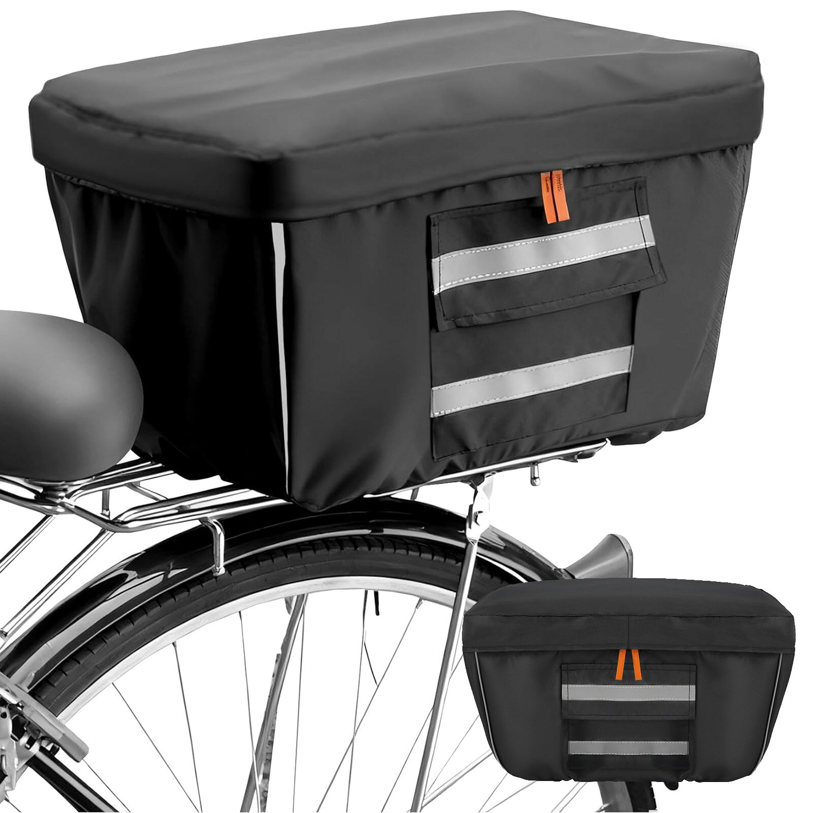 品名自転車カゴカバーカラーブラック商品紹介【2段式で大容量収納】荷物の量に応じて高さを調整できる2段式設計。買い物や通勤時にもたっぷり収納可能です。【防水・防塵でしっかり保護】高密度ポリエステル素材を使用し、雨やホコリから荷物をしっかり守ります。【ワンタッチ簡単取付】工具不要で簡単に取り付け可能。初心者でもすぐに使えます。【折りたたみ可能で便利】使わない時はコンパクトに折りたたみでき、収納もラクラク。【防犯対策にも】カバーを閉じることで荷物の目隠しになり、防犯対策にも役立ちます。商品の素材の特性上、強い力を加えたり無理に引っ張ったりすると破損する恐れがあります。ご使用の際はください。モニター環境や撮影時の光の加減により、実際の色味と多少異なって見える場合がございます。製造工程の都合上、サイズや縫製などに若干の個体差が生じる場合がございますが、品質には問題ございません。本来の用途以外でのご使用はお控えください。備考当店の商品は全て国内から配送されます。国内配送の商品は国内でのお買い物と同じく消費税が発生いたします。関税はかかりません。保障関連キーワード自転車カゴカバー バスケットカバー 後 中くらい 大きい