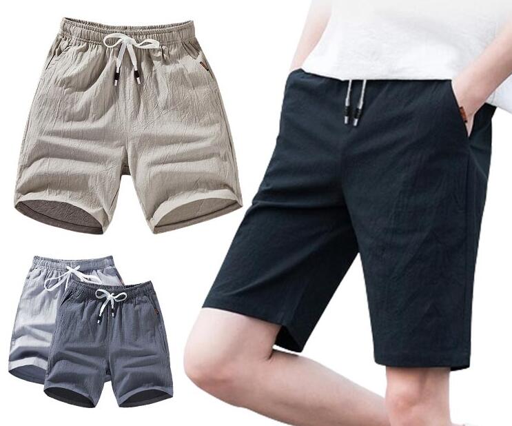 ショートパンツ 五分丈 接触冷感 膝上 涼しい 薄手 夏 ハーフパンツ コットンリネン 涼感 冷感 半ズボン パンツ ひざ上 スリム メンズ スポーツ チノパン