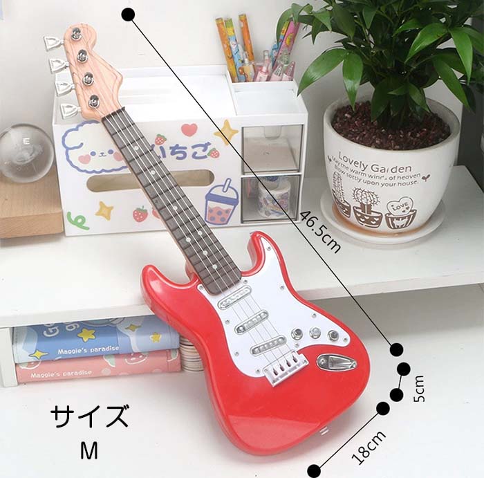 FANCアカデミー 楽天市場店のギター 子供 キッズ 初心者 入門 小さな 子供用 おもちゃ 楽器 知育玩具 6弦 モデル 軽量 ごっこ遊び 持ち運び 写真 撮影 楽器玩具 教育の知育玩具 入園 誕生 子供の日 入学｜アングル2