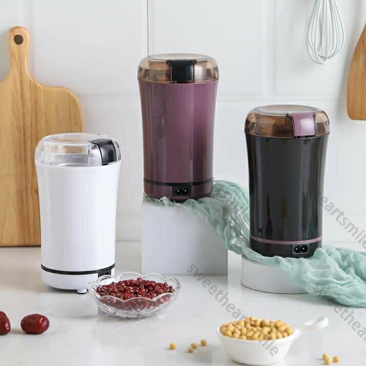 粉砕機 食品製粉機 微粉砕機 調味料挽き 粉ひき器 家庭用 小型ミル 150W 304ステンレス製 ワンタッチで自動挽き 掃除簡単 豆挽き 掃除用ブラシ 挽き味いい 緑茶や胡椒などにも適用