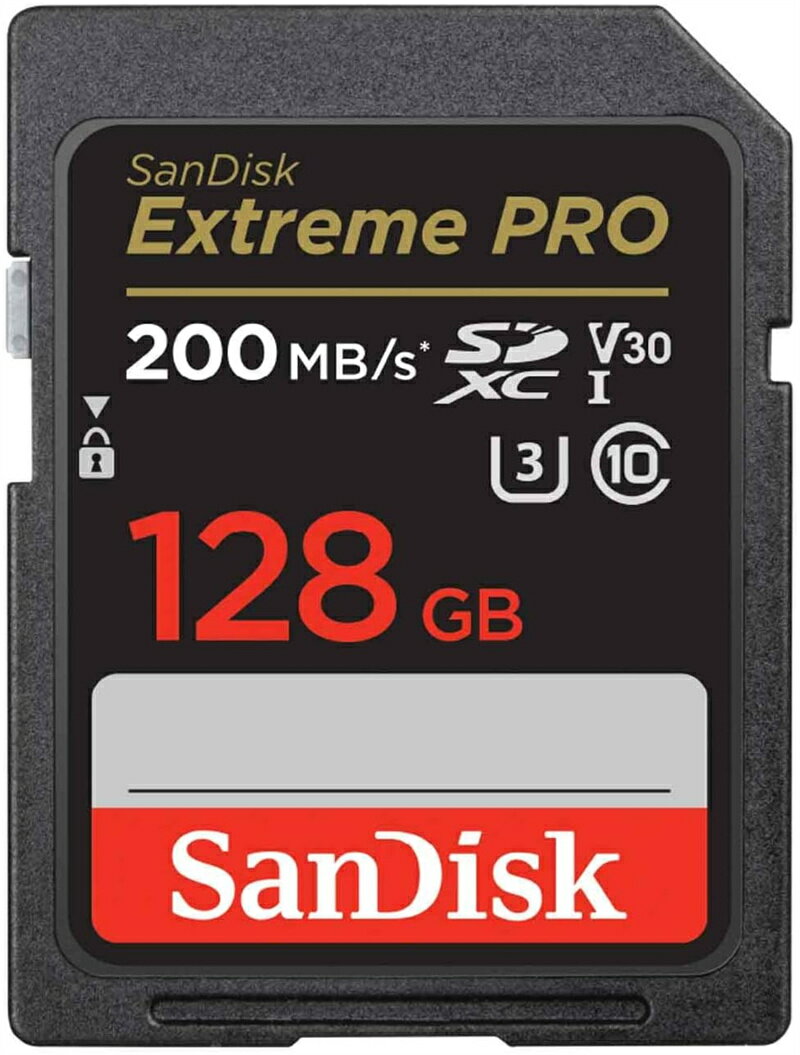 Extreme PRO UHS-I U3 128GB SDXCカード SDSDXXD-128G-GN4IN 海外向パッケージ　UHSスピードクラス3 4K対応SDカード