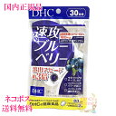【国内正規品・全国送料無料・ネコポス発送(ポスト投函)】DHC 速攻ブルーベリー 30日分 (60粒入り) 賞味期限2027年5月以降 健康食品