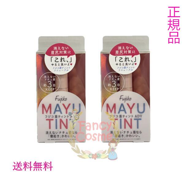 2025年リニューアル新発売【正規品・ネコポス送料無料】フジコ 眉ティント ADV 02 モカブラウン 眉墨 6g 2個セット