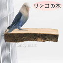 鳥用止まり木 りんご 半円型