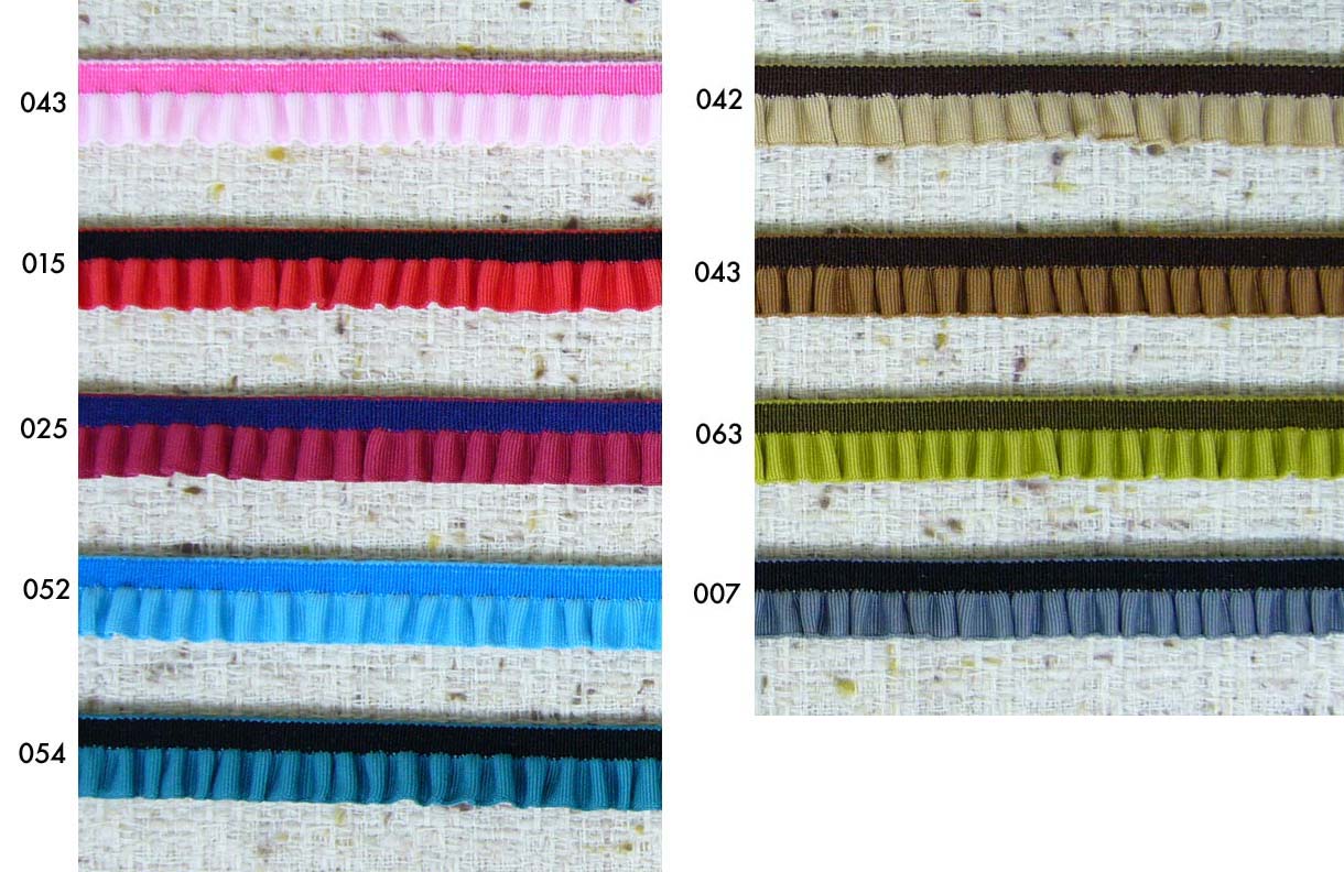 ストレッチツートンフリル(幅 :約11mm）《価格は1mのお値段です・巻単位購入50%オフ・1巻＝30m》(No.114-325)