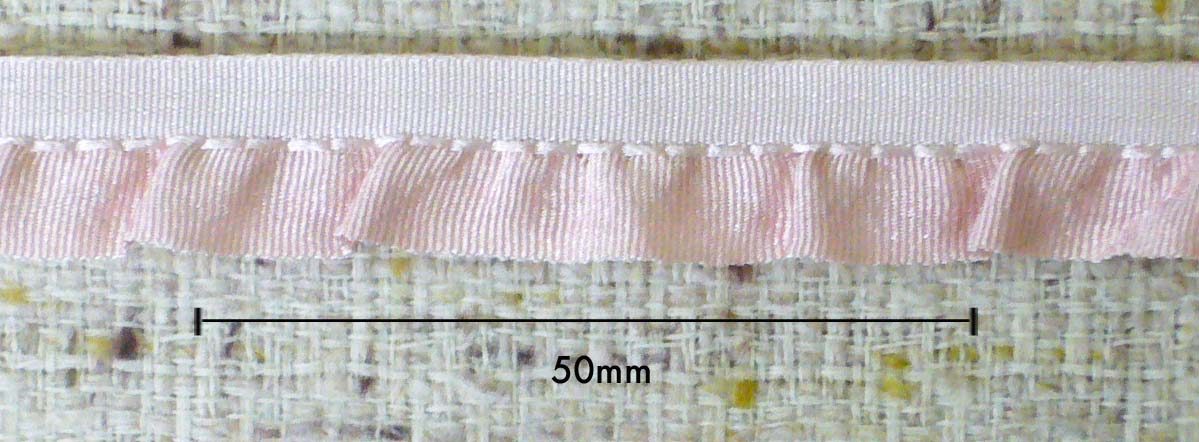 フリルリボン(幅 :約12mm）《価格は1mのお値段です・巻単位購入50%オフ・1巻＝20m》※商品の特性上、表記サイズより多少前後する場合がございます。ご了承願います。(No.114-341) 2