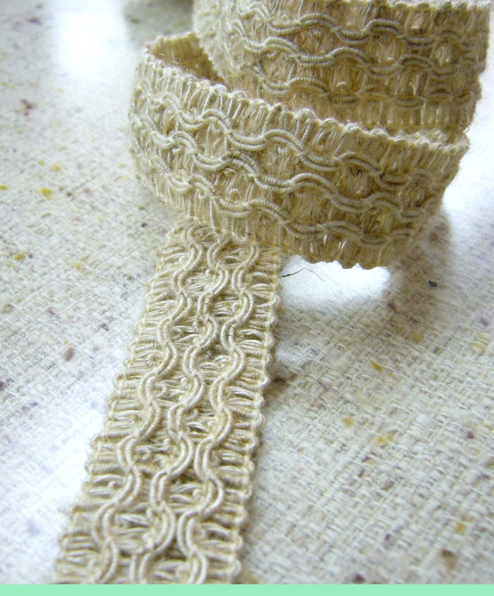 麻混ブレード(幅 :約20mm）《価格は1mのお値段です・巻単位購入50%オフ・1巻＝30m》※商品の特性上、表記サイズより多少前後する場合がございます。ご了承願います。(No.114-61)