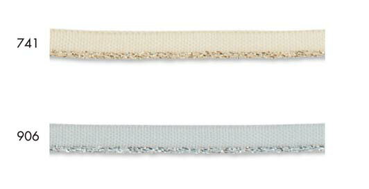 ラメサテンパイピング 　(幅 :約7mm）《価格は1mのお値段です・巻単位購入50%オフ・1巻＝30m》(No.115-63)