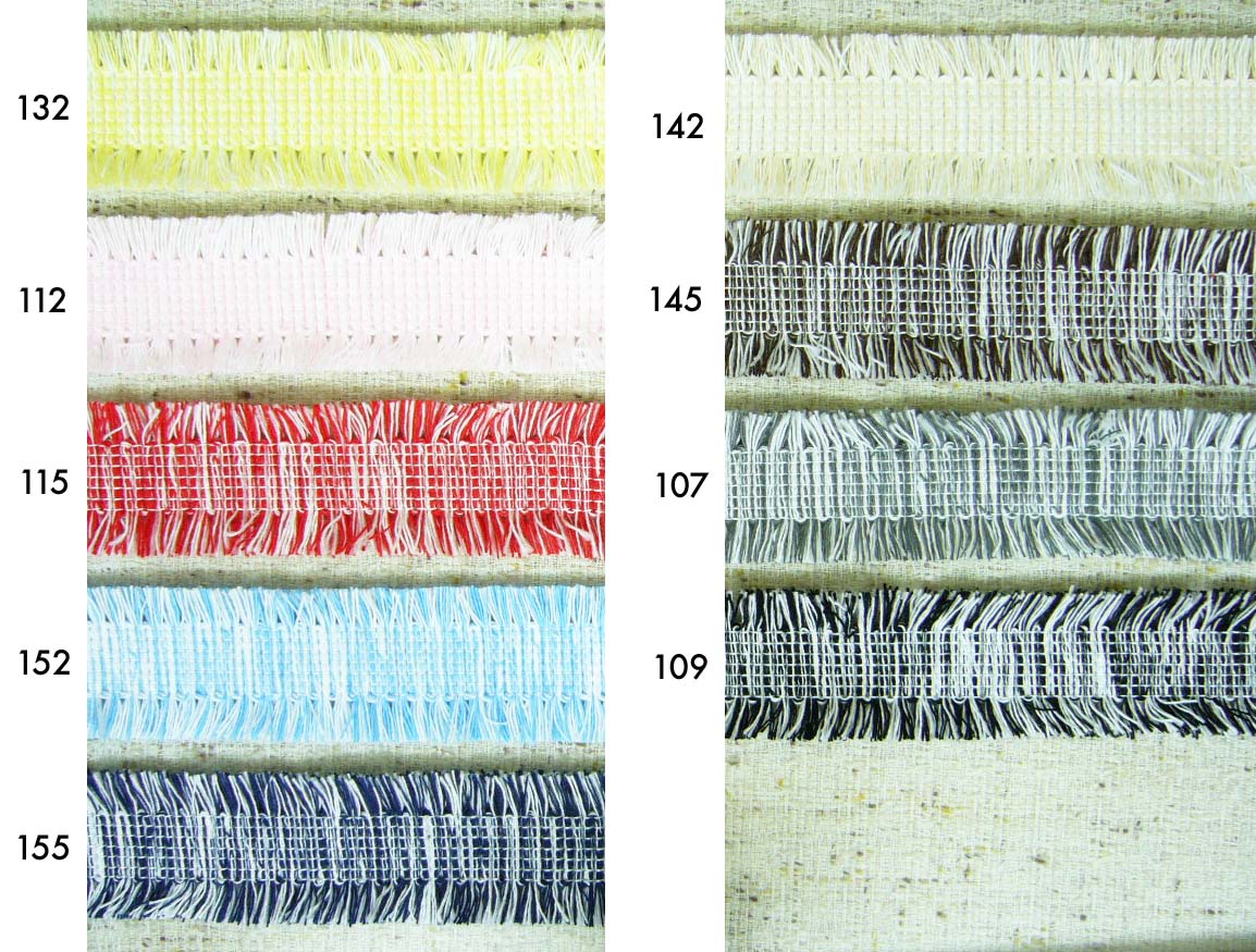 ルーズヤーンフリンジブレード (幅 :約35mm）《価格は1mのお値段です・巻単位購入50%オフ・1巻＝30m》(..