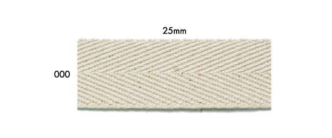 Rakuten - コットン杉綾テープ 25mm (1.5mm厚）《価格は1mのお値段です・巻単位購入50%オフ・1巻＝60m》(No.137-606-25mm)