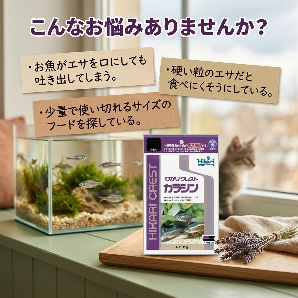 キョーリン ひかりクレスト カラシン 12g x5個 小型熱帯魚 フード 顆粒状 ソフトタ...