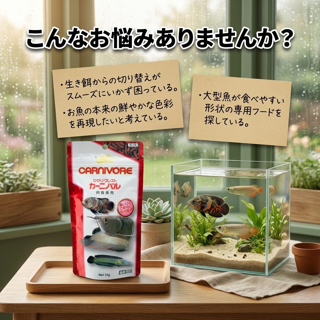 キョーリン ひかりクレスト カーニバル 53g 肉食魚 フード 浮上性 スティック 観賞...