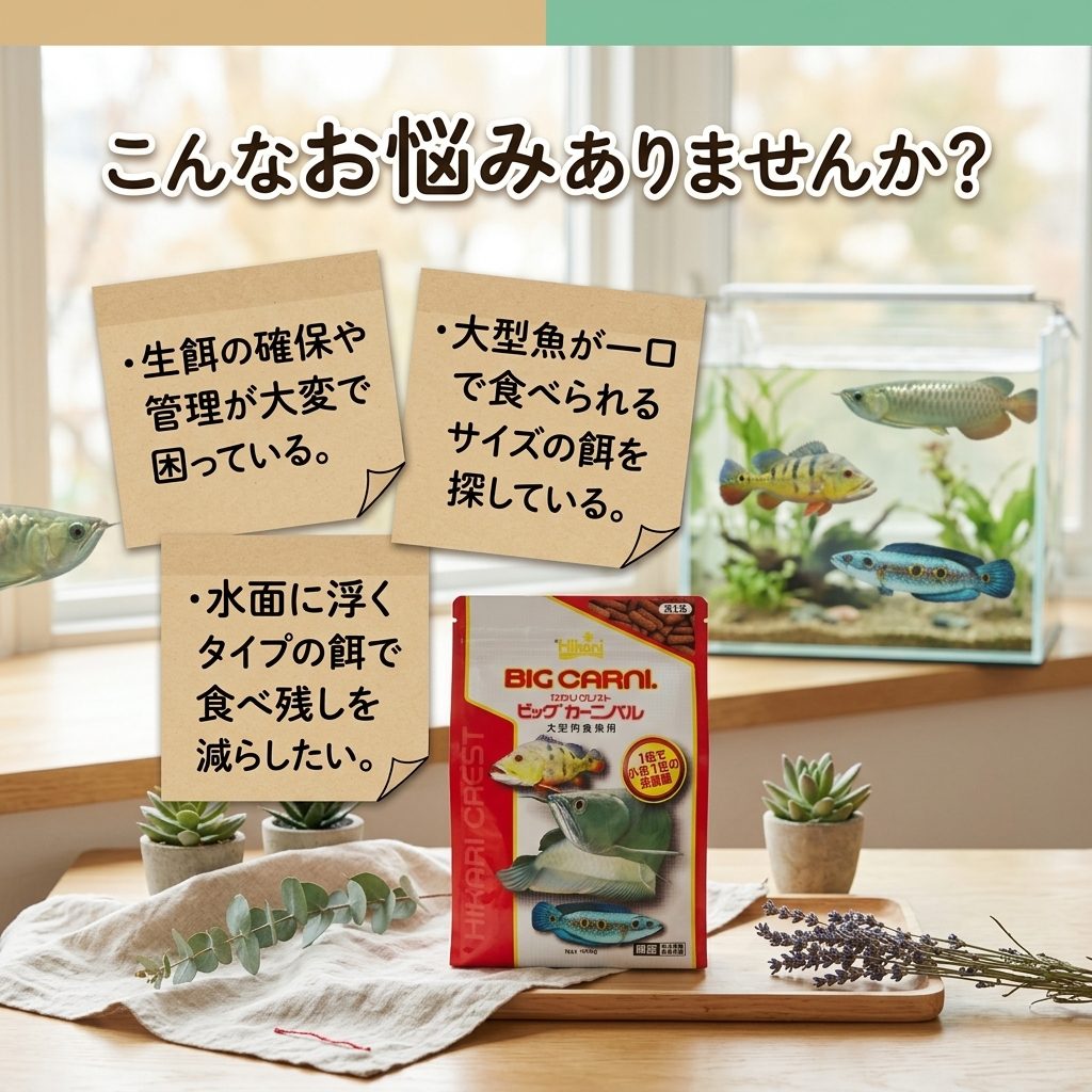 ひかりクレスト ビッグカーニバル 400g x10個 大型肉食魚用フード アロワナ ガーパ...