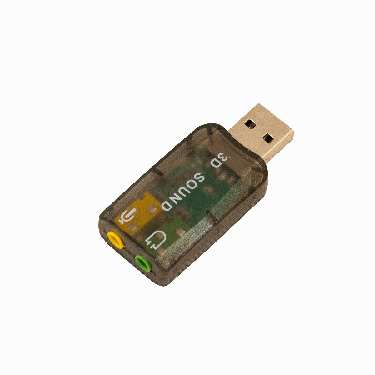 【メール便送料130円】USBに接続するだけのお手軽サウンドユニット 小型 USBサウンドアダプタ サウンドカード
