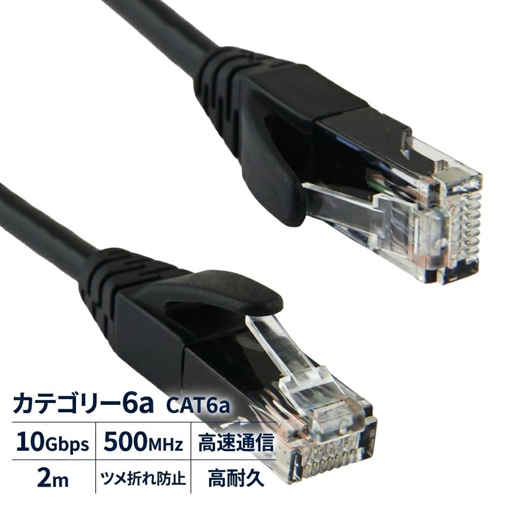 LANケーブル CAT6a 2m 10Gbps ...の商品画像