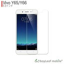 Vivo Y65 Y66 フィルム 在庫処分セール ガラスフィルム 液晶保護フィルム クリア シート 硬度9H 飛散防止 簡単 貼り付け 再入荷なし!売り切り