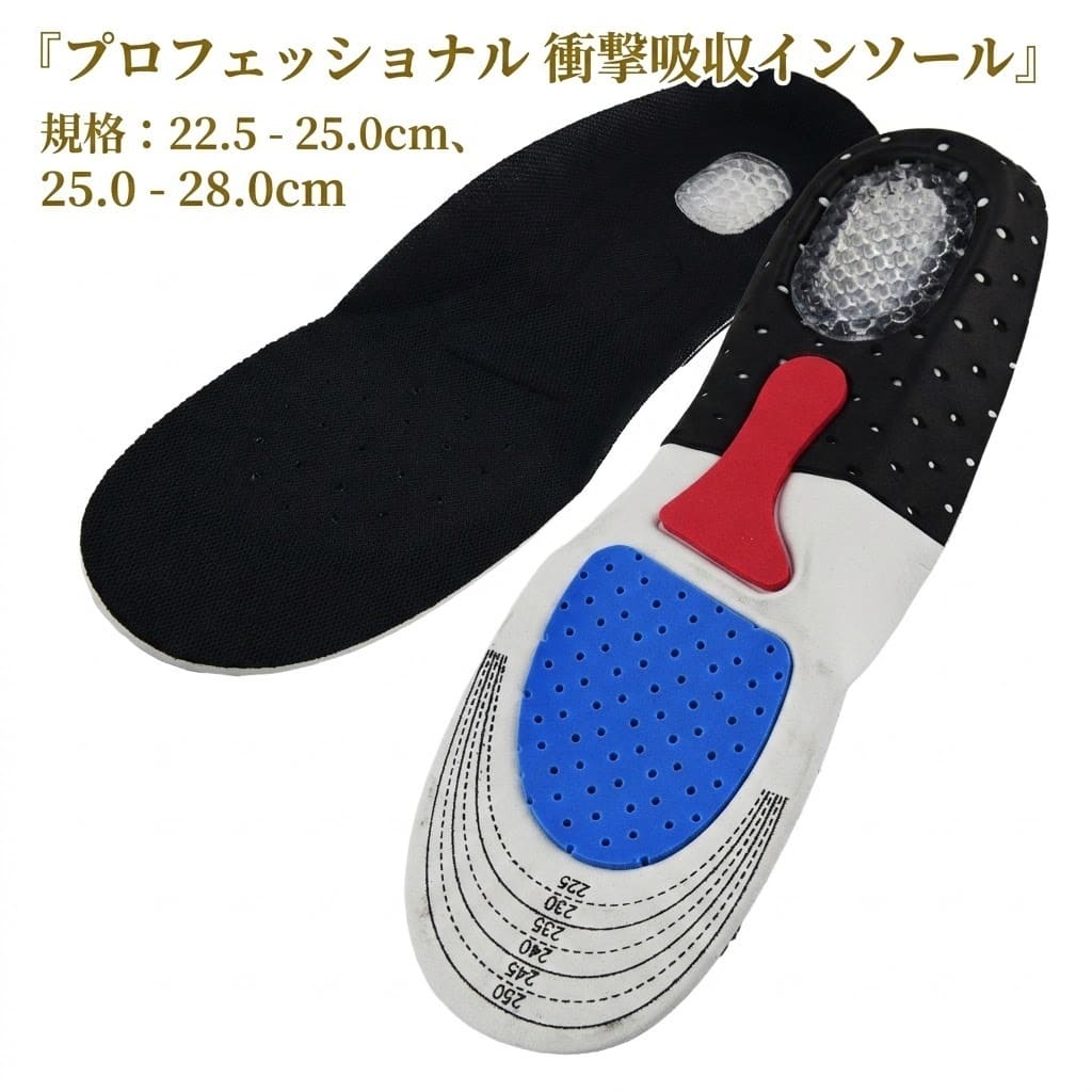 Rakuten - インソール 左右セット 中敷き サイズ調整できる 22.5-25cm 25-28cm 衝撃吸収 疲れない 防臭 消臭 ハニカム構造 高反発ゲル 中敷き かかと 靴底 男女兼用 メンズ レディース