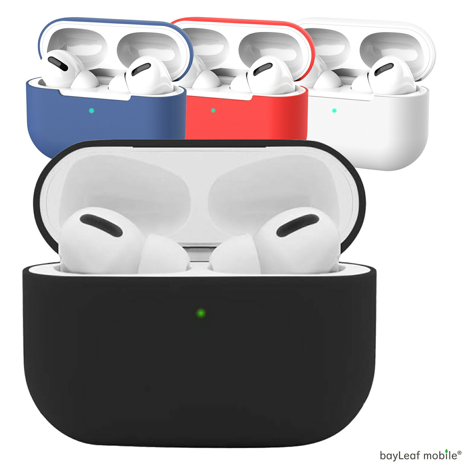 AirPods Pro 第1世代 ケース エアポッズ エアーポッズ カバー シリコン アップル イヤホン 衝撃吸収 極薄 便利 耐衝撃 アクセサリー 選べる カラー 4色