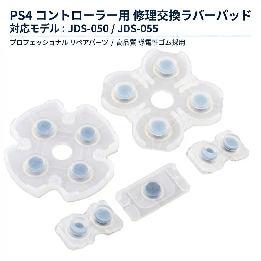 SONY PS4 コントローラー用 ラバーパッド JDS-050 / JDS-055 (基盤) 修理 交換 部品 互換 パーツ リペア ソニー プレイステーション PlayStation 4