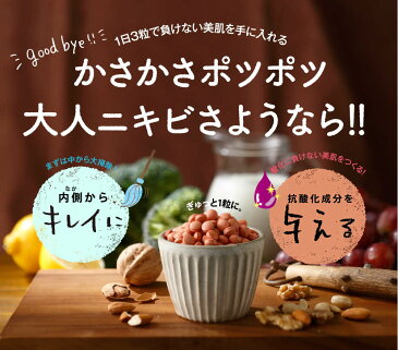 元日から5日までP10倍【送料無料】ファンファレ きらりのおめぐ実（90粒/約1ヶ月分）｜にきび ニキビ にきび跡 ニキビ跡 肌荒れ 吹き出物 大人ニキビ ケア 対策 予防 サプリ サプリメント ビタミン ポリフェノール マキベリー 乳酸菌 ビフィズス菌