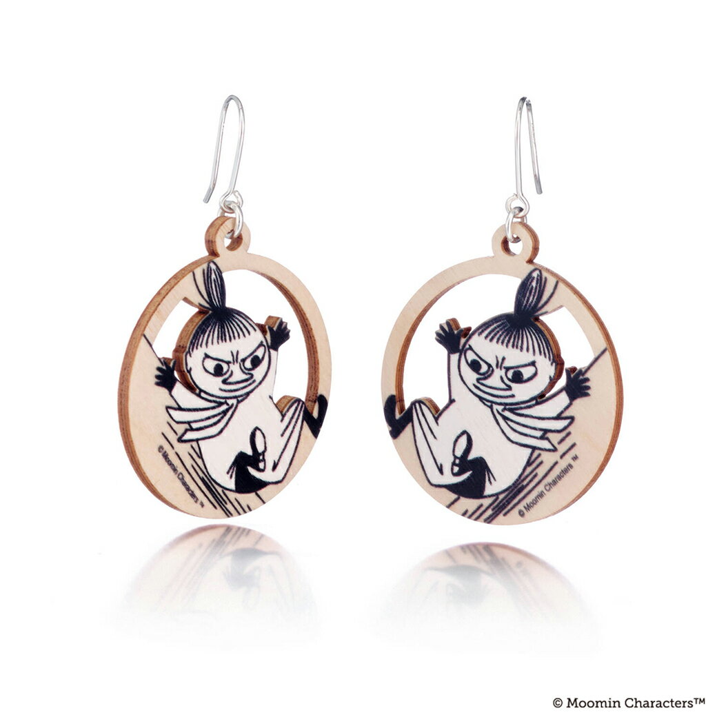 【 ルモアバ×ムーミン 】 リトルミィ アドベンチャー ウッドピアス シルバー 925 キャラクター コラボ プレゼント 【 FanFunMARKET 公式 通販 】