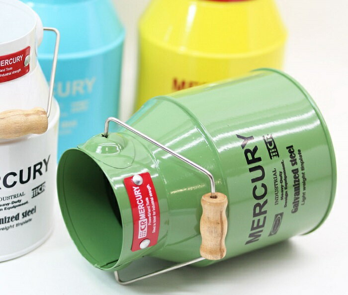 送料無料　【MERCURY】 マーキュリー・ミルク缶mini　小物入れ/ペン立て/植木鉢/ブリキ/缶/ヴィンテージ