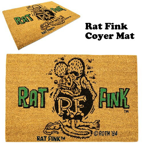 乐天商城 - RAT FINK ラットフィンク コイヤー マット 玄関 エントランス 屋外 アメリカン コンパクト マット 送料無料