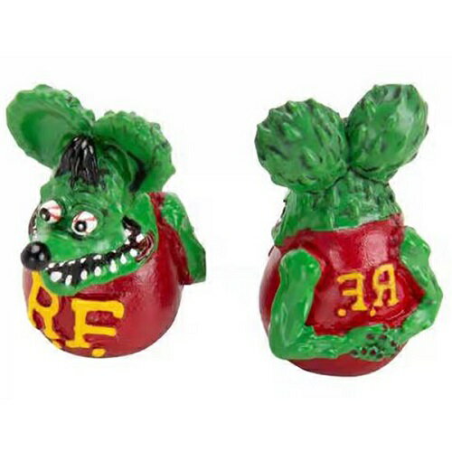 Rat Fink ラットフィンク エア バルブ キャップ 2個入り 車 カー用品 バイク ビー...