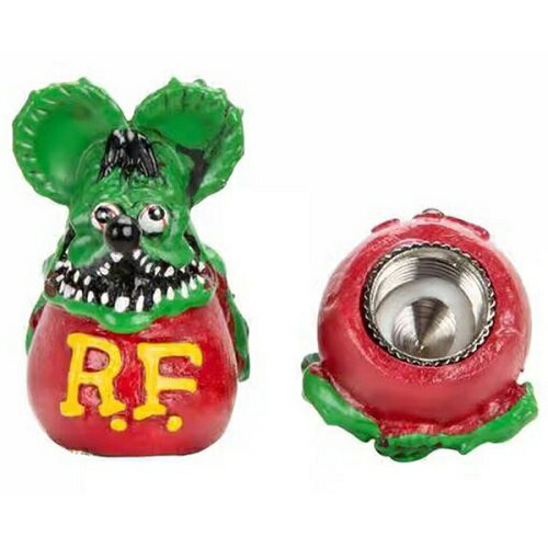 Rat Fink ラットフィンク エア バルブ キャップ 2個入り 車 カー用品 バイク ビー...