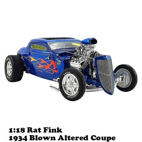 ダイキャストメタル ACME 1:18 Rat Fink 1934 Blown Altered Coupe 【ラットフィンク】ミニカー アメトイ アメリカン 雑貨 インテリア 置物 フィギュア 送料無料