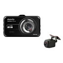 ナガオカ 高画質ドライブレコーダー movio ( FullHDリアカメラ搭載 / 前後2カメラ ) MDVR301FHDREAR ドラレコ 前後 車載 カメラ...