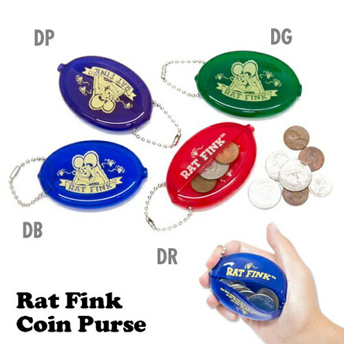 小銭入れ ラットフィンク コインパース コインケース ディープカラー RATFINK ラバーコインケース アメ..